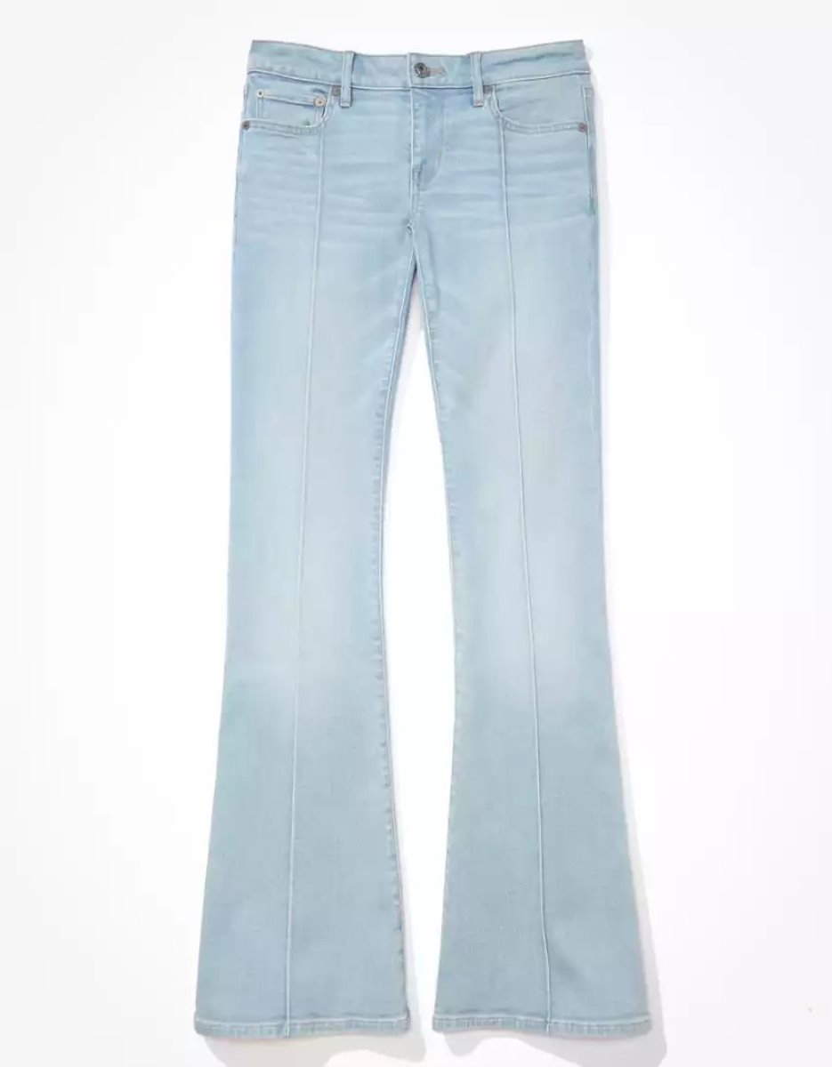 Jean American Eagle AE Ne(x)t Level Super Low-Rise Flare Multicolore Femme | EMS-44626879